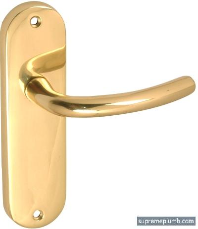 Milan Lever Latch Polished Brass